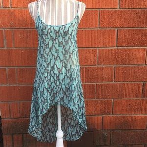 💜Lovely high-low sheer giraffe dress